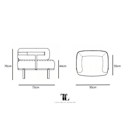 Solenne Sherpa Bouclé Armchair - Alternate View