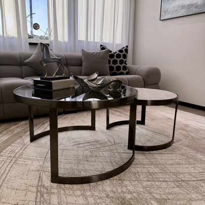 Vega Nested Coffee Table Duo - Detail Shot