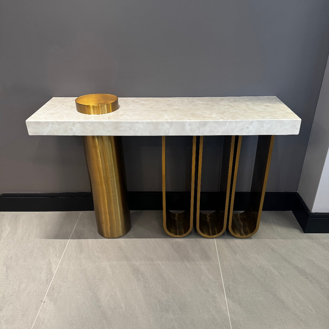 Velaris Gold Console Table