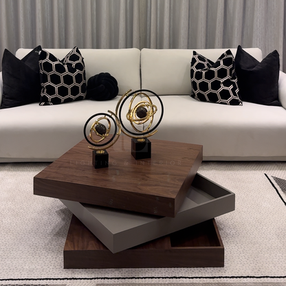 Walnut Coffee Table – Storage - Coffee Table from TL Home