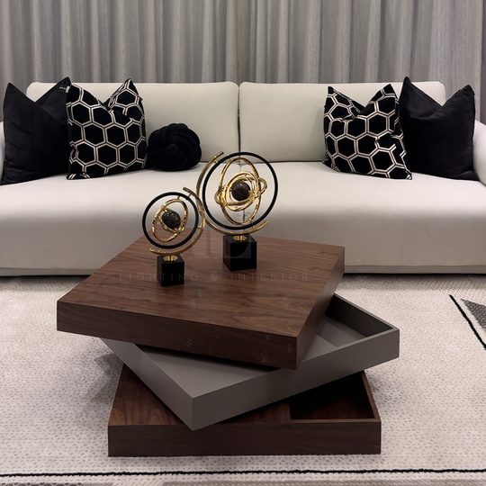 Walnut Coffee Table with Storage