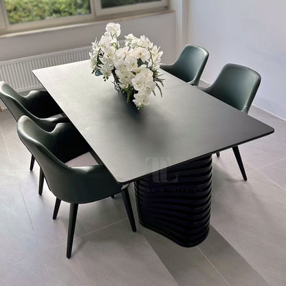Eclipse Dining Table – Noir Wood - Alternate View