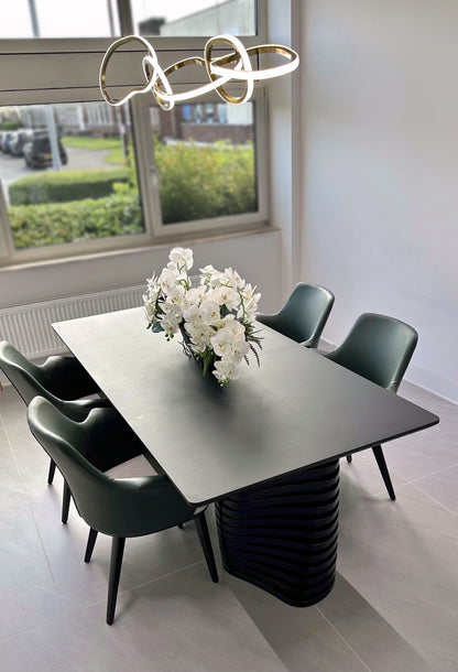 Eclipse Dining Table – Noir Wood - Size and Dimensions