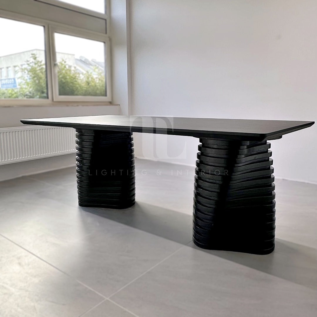 Eclipse Noir Wood Dining Table