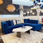 Zyra Corner Sofa – Blue