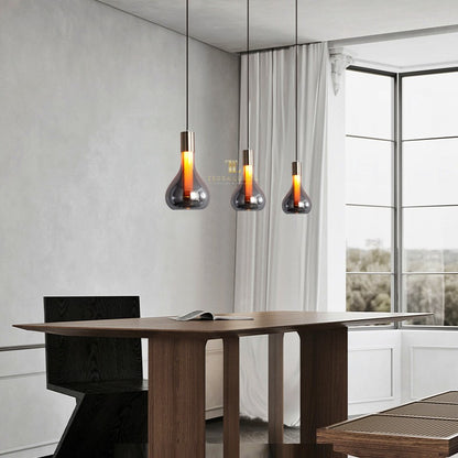 Arlo Pendant – Smoked Glass - Detail Shot