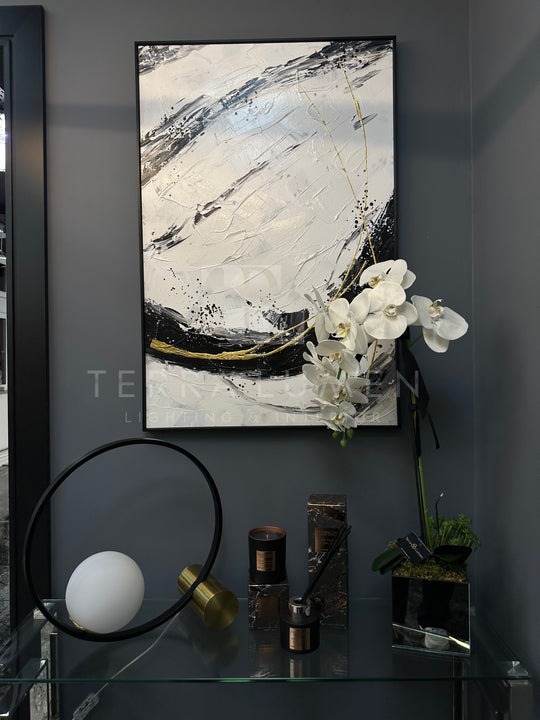 Elara Abstract Painting with Black Frame