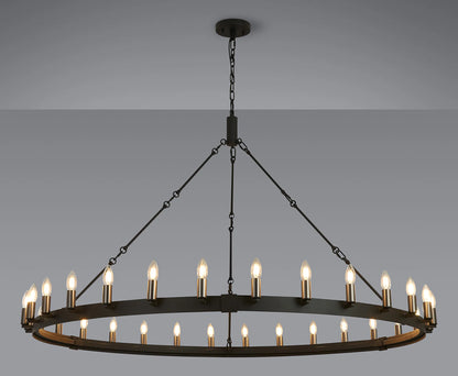 Solenne Multi-Light Semi Flush Pendant