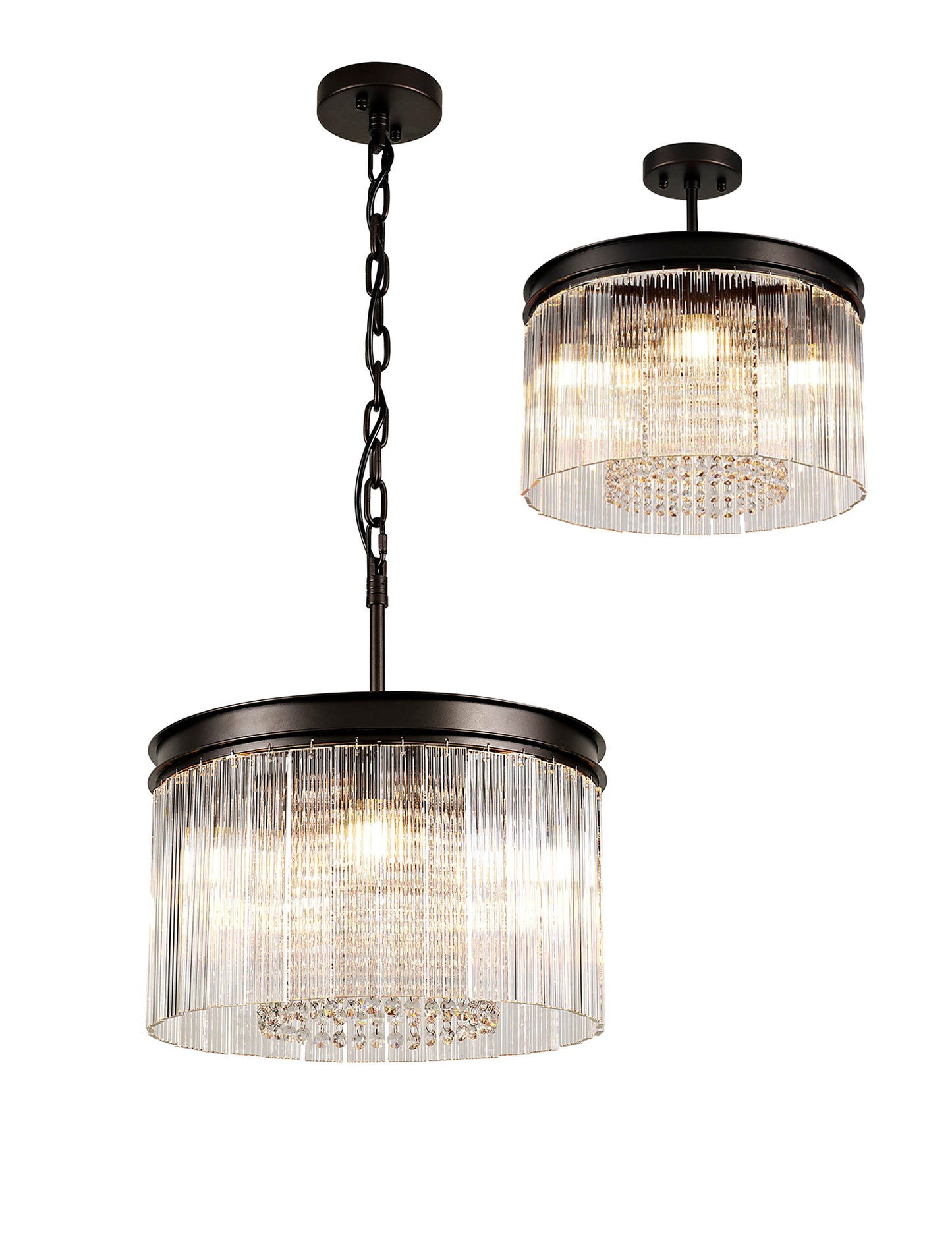 Toren Fluted Glass Pendant