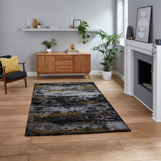 Craft 19788 Black/Gold Rug