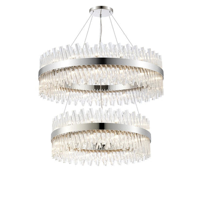 Crown Tiered Crystal Pendant