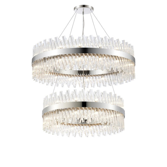 Crown Tiered Crystal Pendant