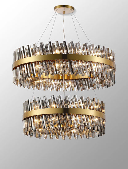 Virelia Tiered Crystal Pendant