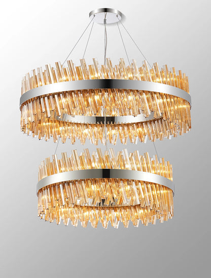 Virelia Tiered Crystal Pendant