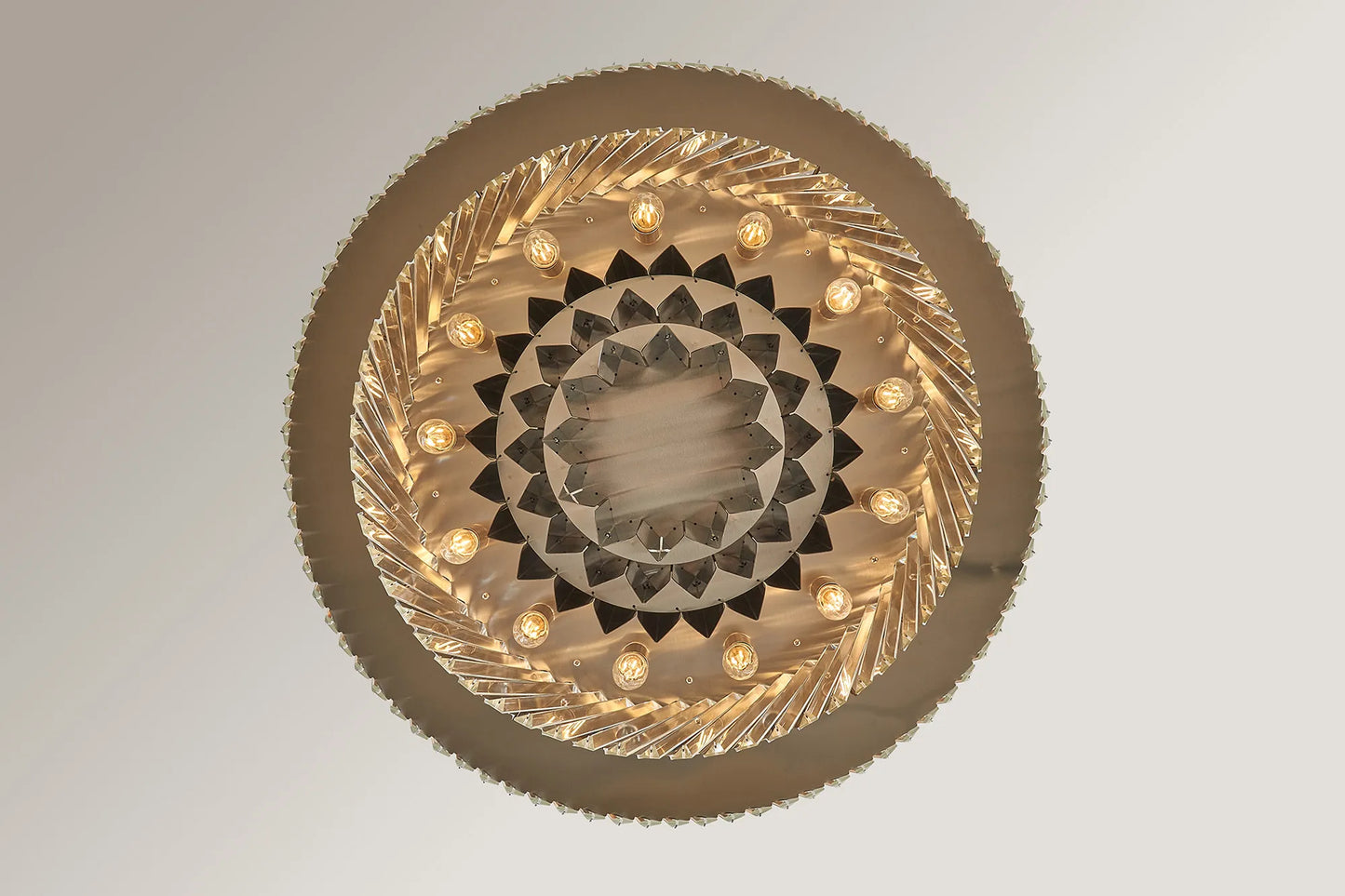 Lyra Brass Crystal Pendant