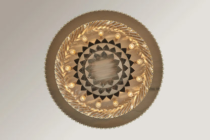 Lyra Brass Crystal Pendant