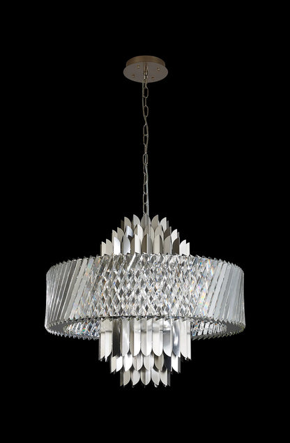 Lyra Brass Crystal Pendant