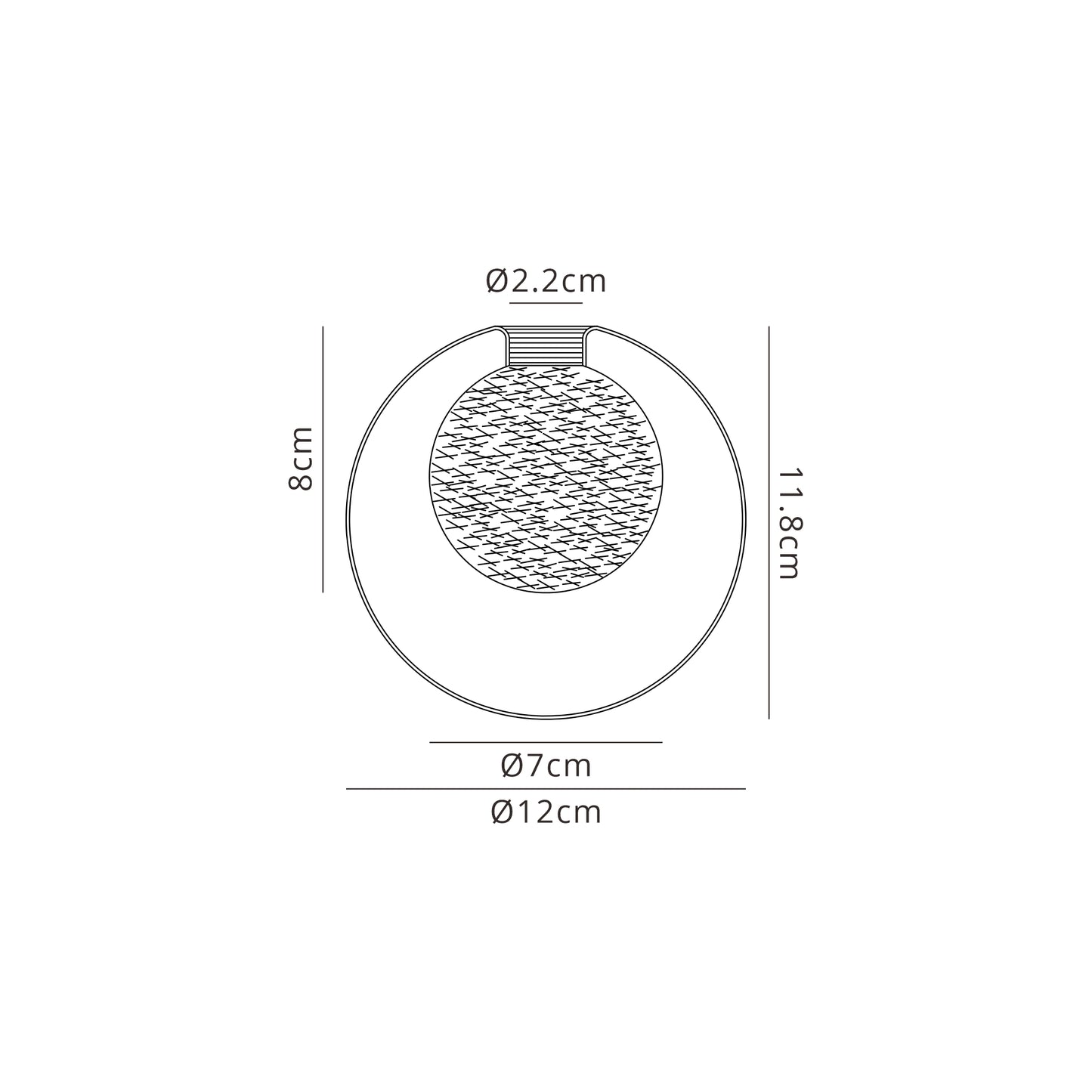 Neris Globe Cartwheel Pendant