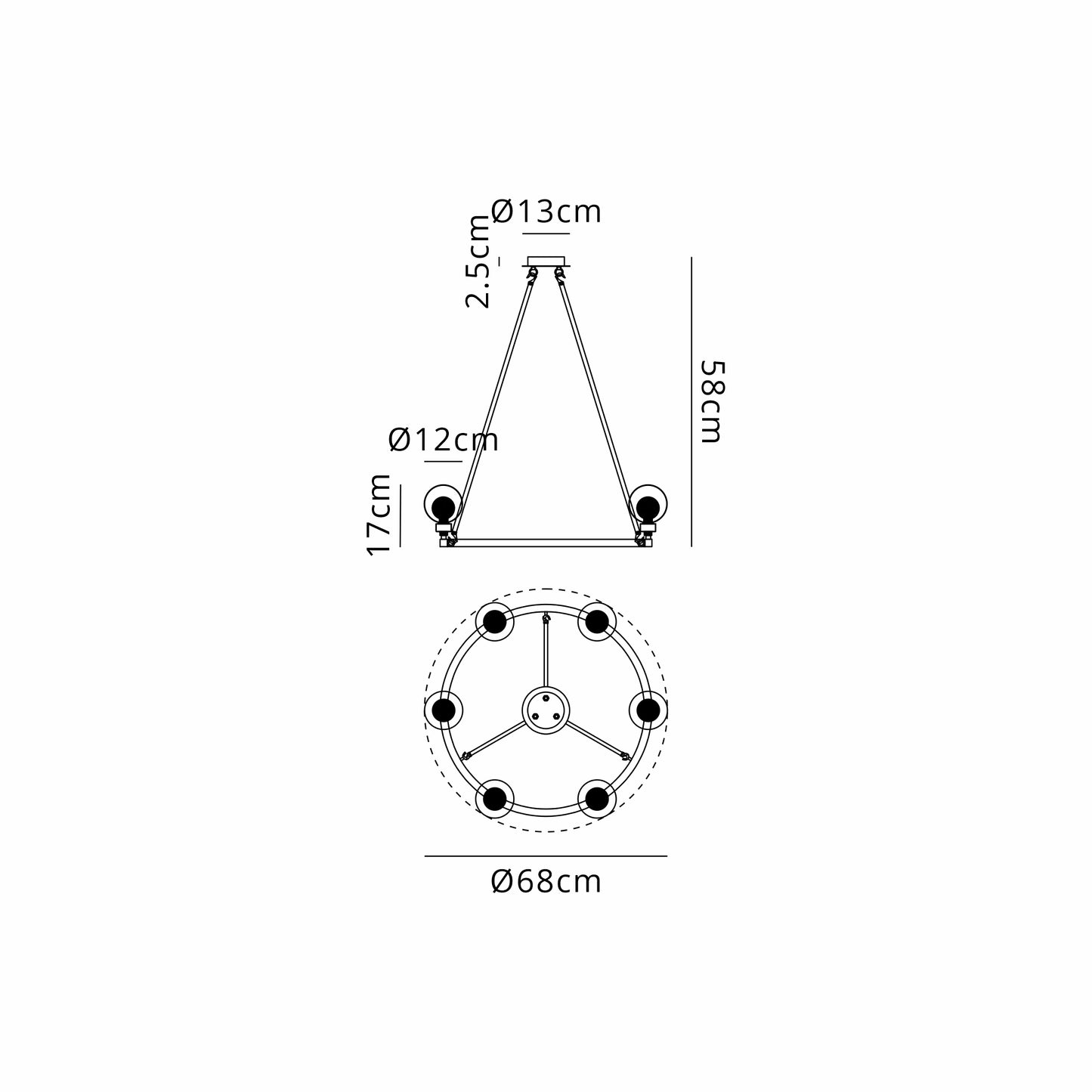 Neris Globe Cartwheel Pendant