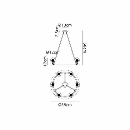 Neris Globe Cartwheel Pendant