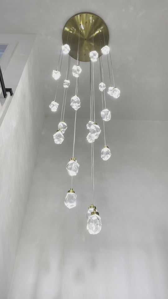 Crystallite Gold Pendant Chandelier