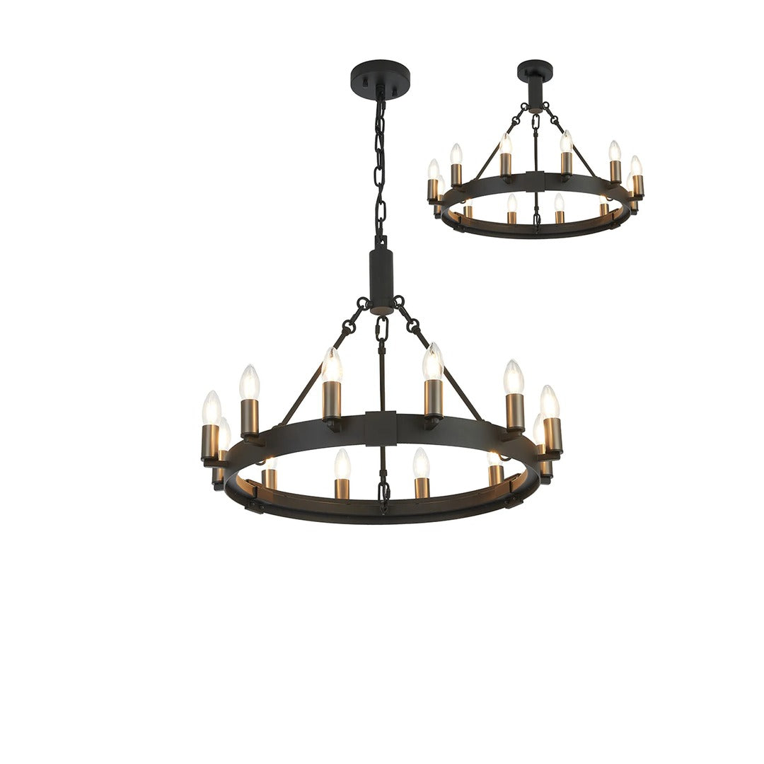 Solenne Multi-Light Semi Flush Pendant