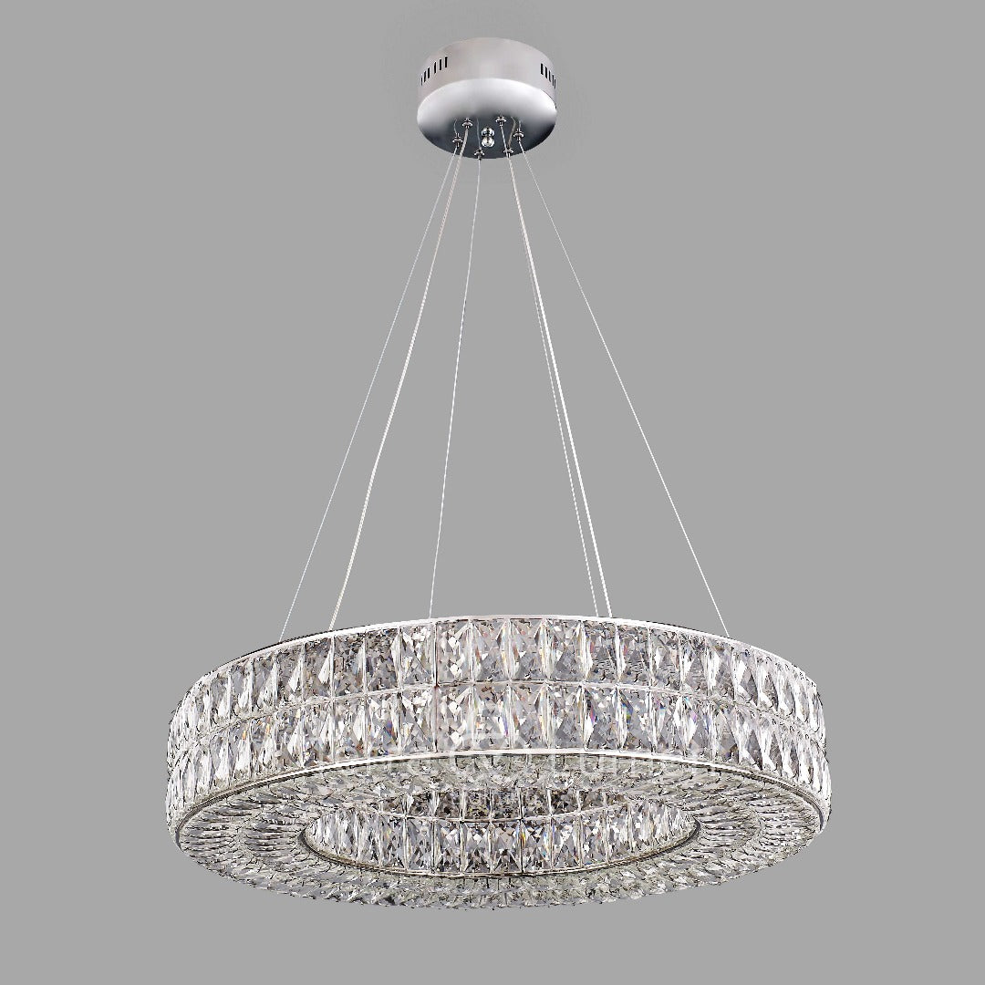 Modern Adjustable LED Crystal Ceiling Hanging Light