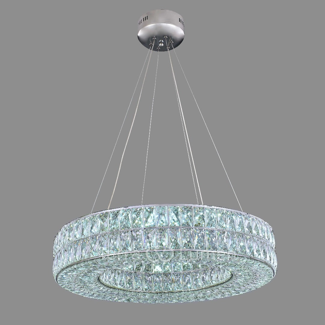 Modern Adjustable LED Crystal Ceiling Hanging Light