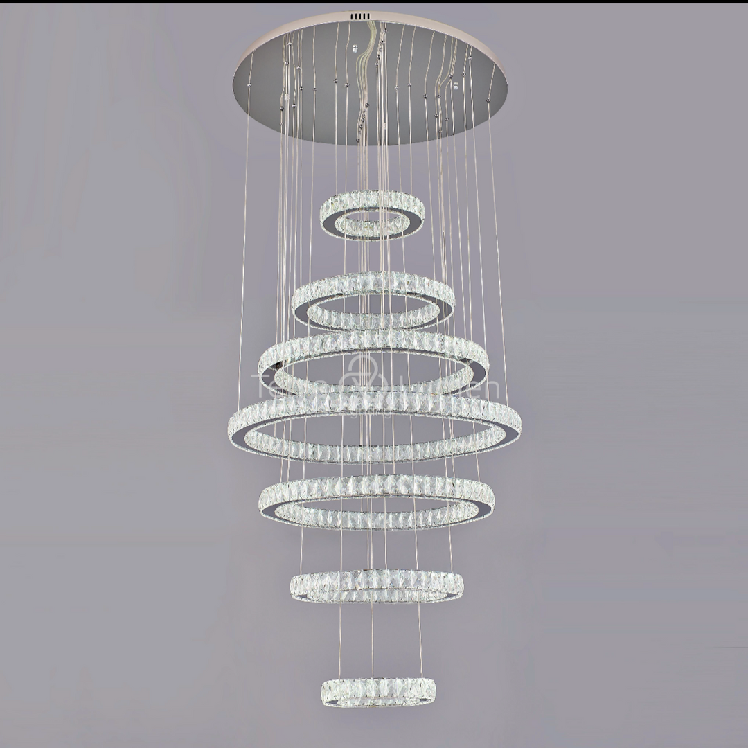 Julianna 7-Ring Grand Modern Chandelier