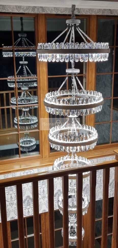 Madeline 6-ring chandelier