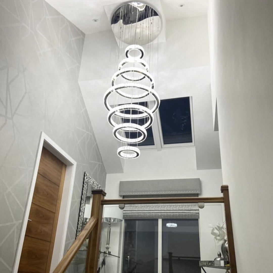 Julianna 7-Ring Grand Modern Chandelier