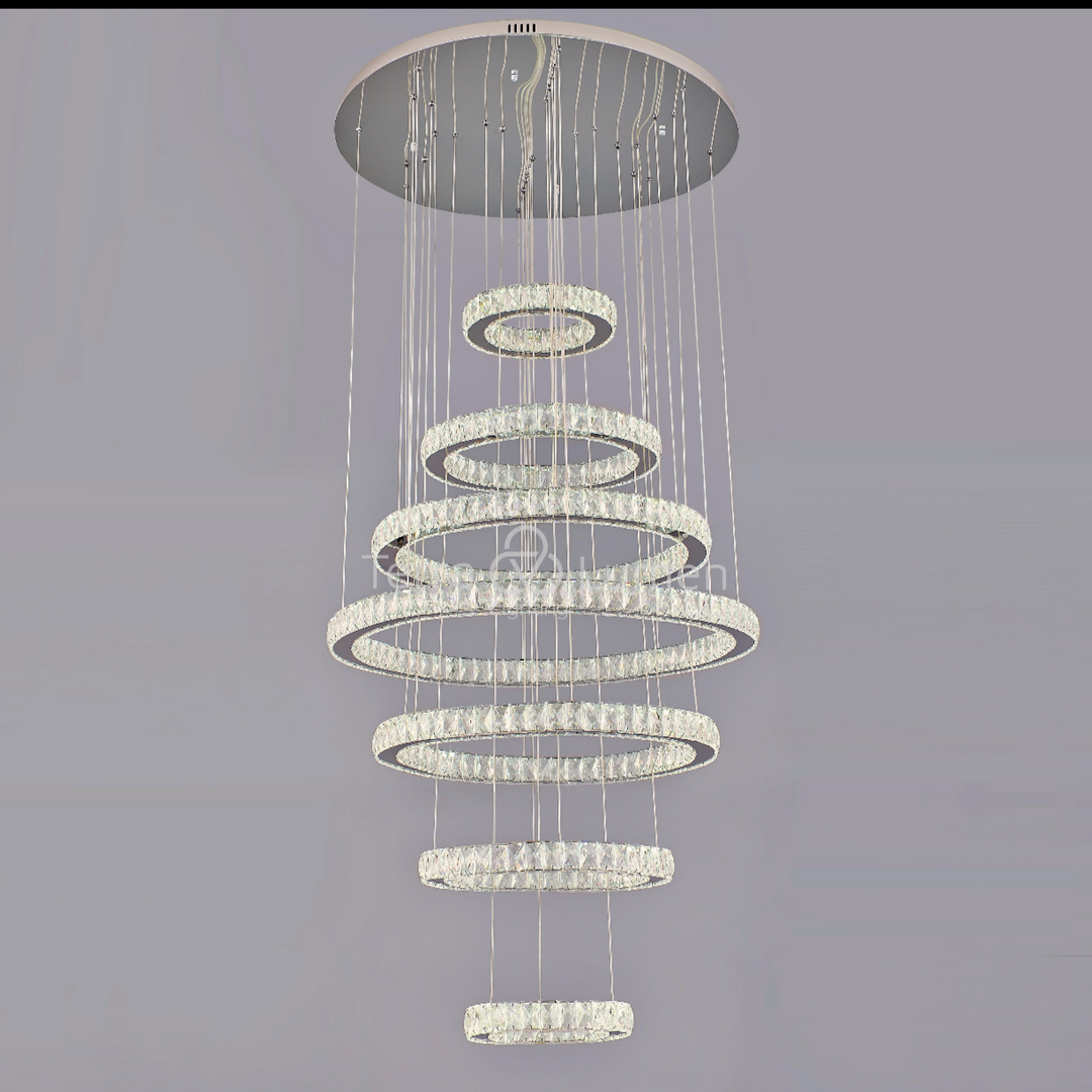 Julianna 7-Ring Grand Modern Chandelier