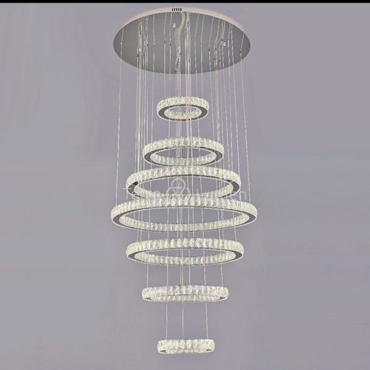 Julianna 7-Ring Grand Modern Chandelier