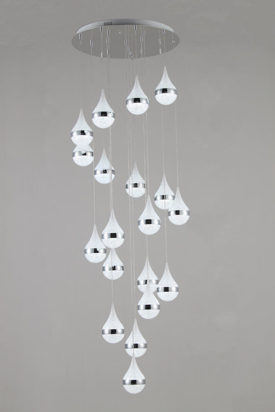 The Rainfall 19-Pendant Spiral Chandelier