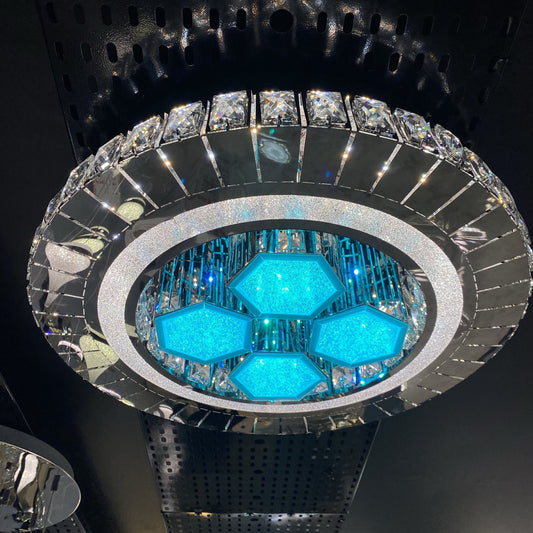 RGB Hexagon Ceiling Flushed Light