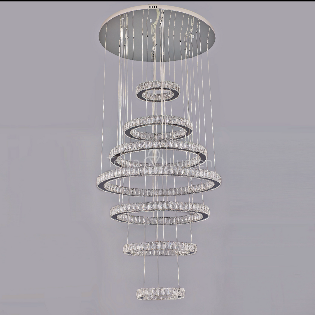 Julianna 7-Ring Grand Modern Chandelier