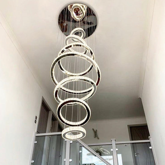 Julianna 7-Ring Grand Modern Chandelier