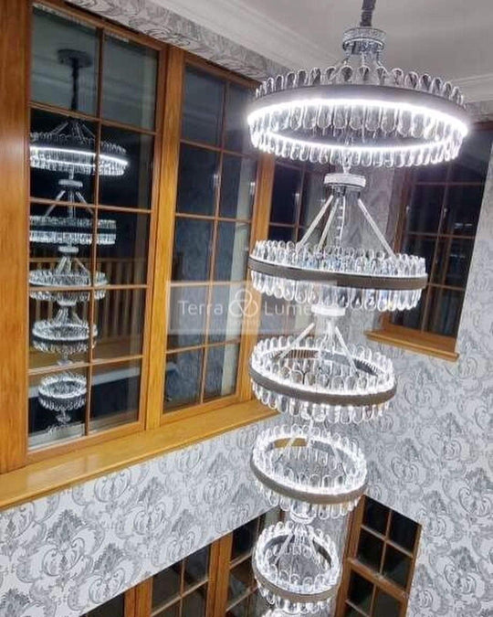 Madeline 6-ring chandelier