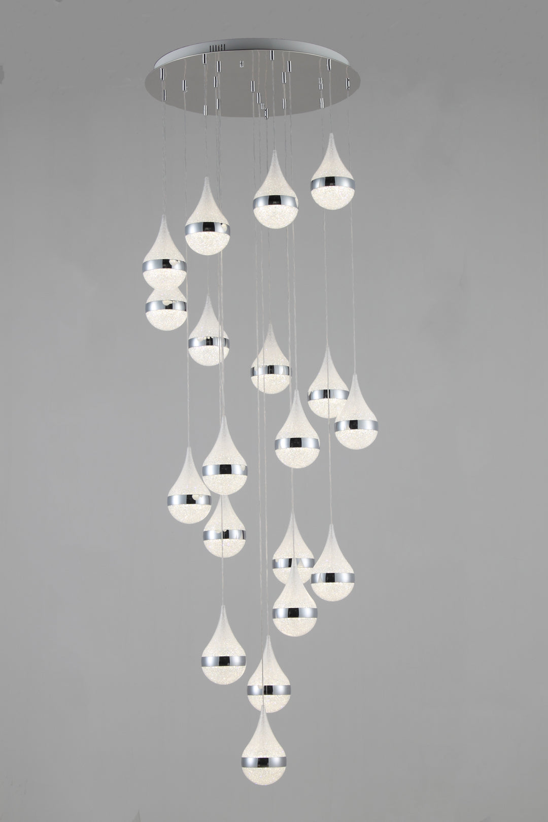 The Rainfall 19-Pendant Spiral Chandelier