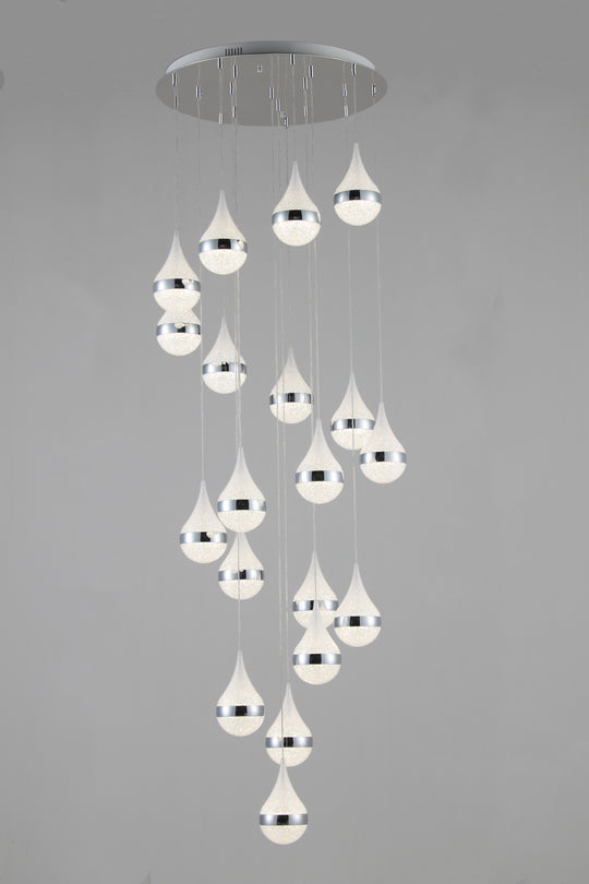 The Rainfall 19-Pendant Spiral Chandelier