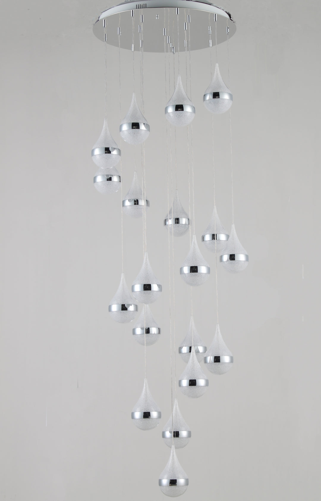 The Rainfall 19-Pendant Spiral Chandelier