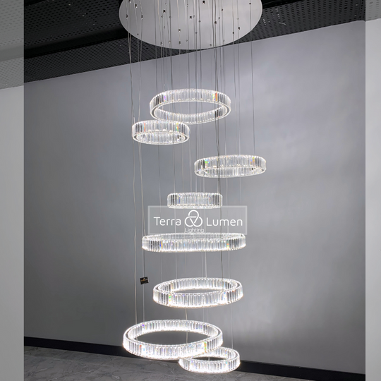 Jasper 8-Ring Hanging Chandelier